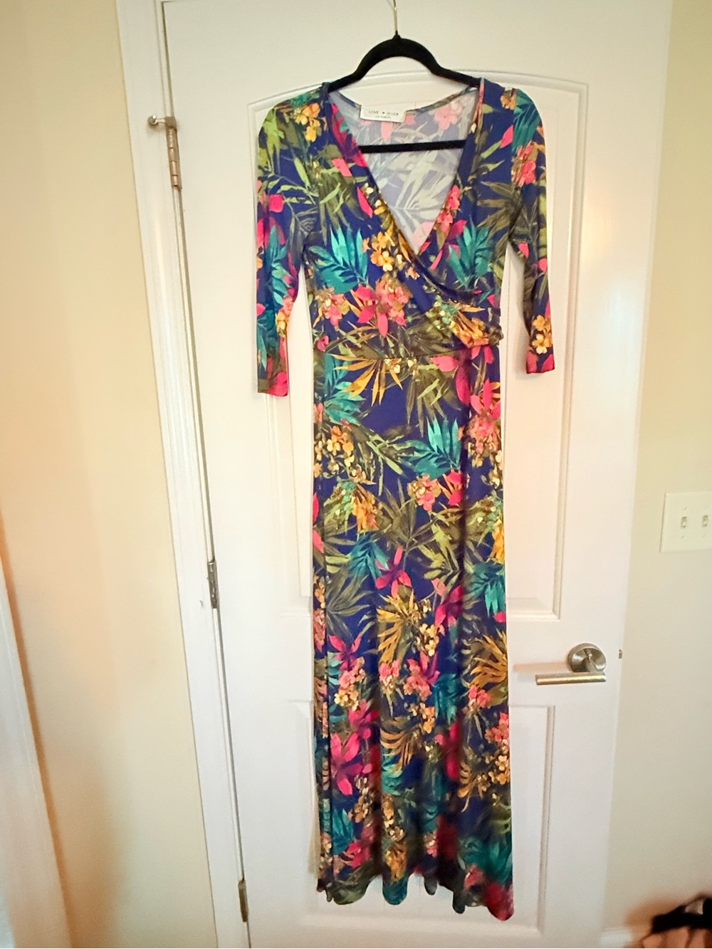 Love Kuza Floral Wrap Maxi Dress - Multicolor